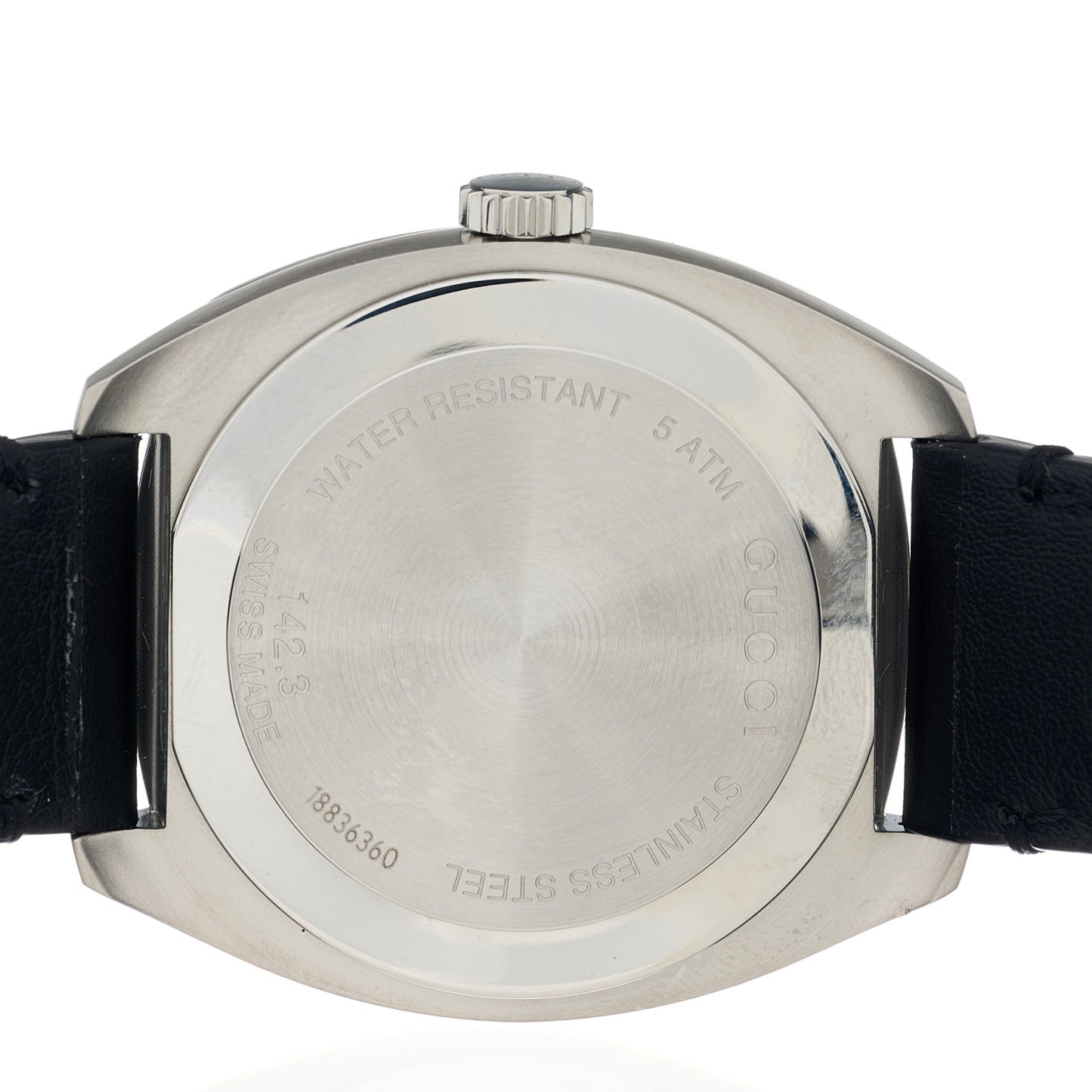 Stainless Steel Calfskin 40mm GG2570 Quartz Watch Black