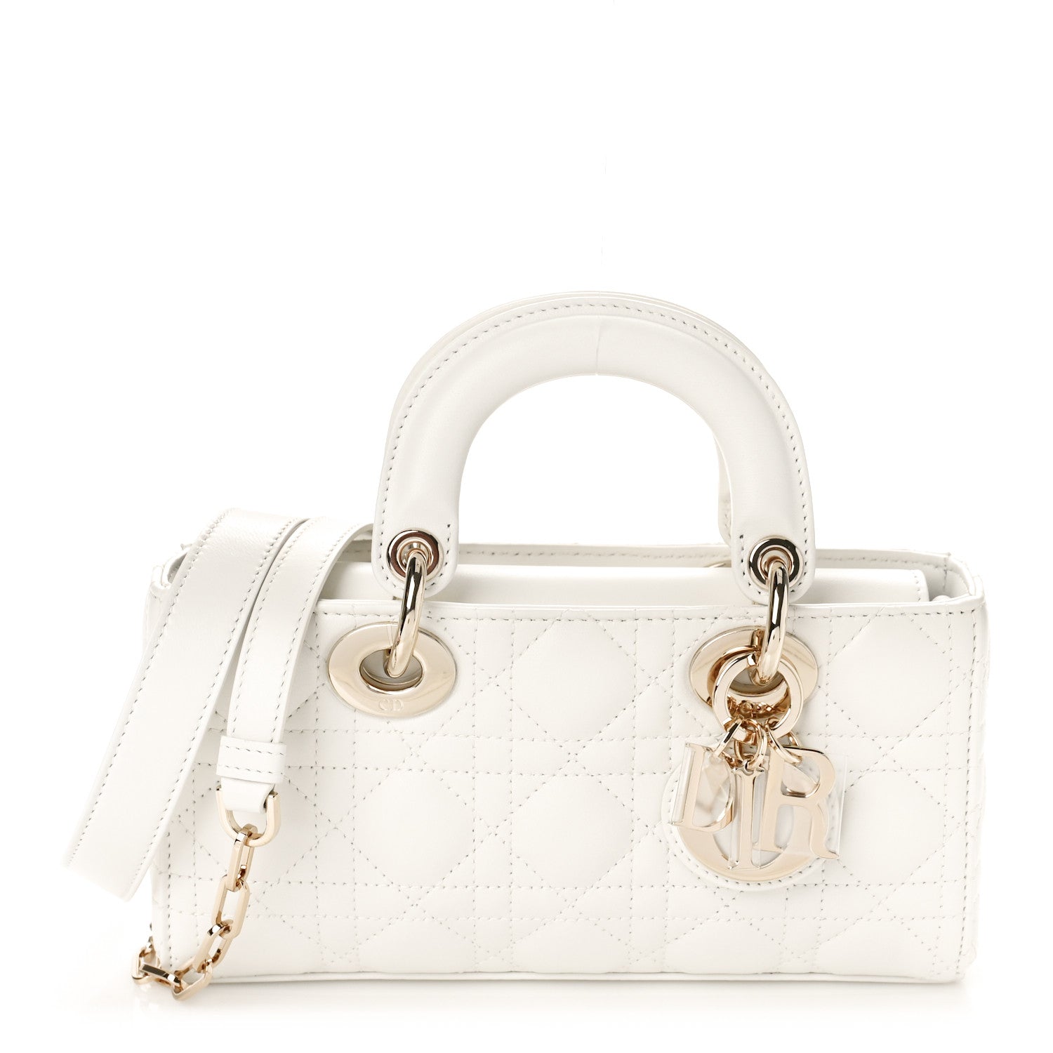 Christian Dior Lambskin Cannage Small Lady D-Joy Latte 1 of 9