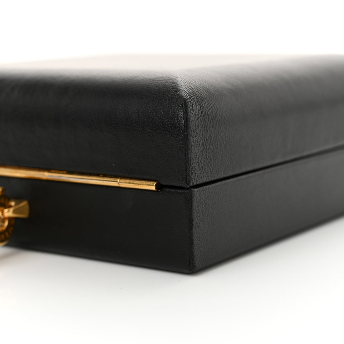 X ALEXANDER WANG Lambskin Serpenti Forever Minaudiere Black