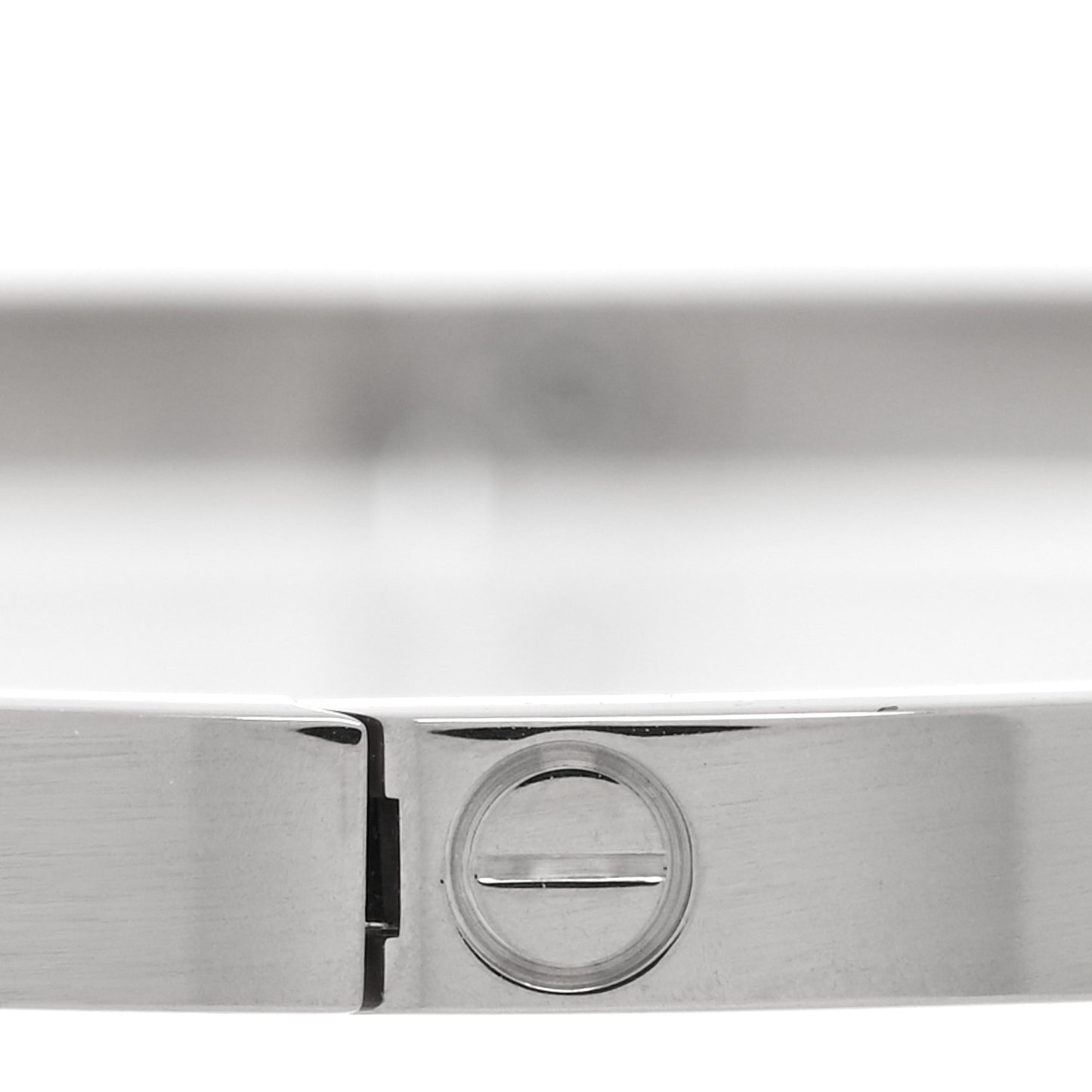 18K White Gold Small LOVE Bracelet 20