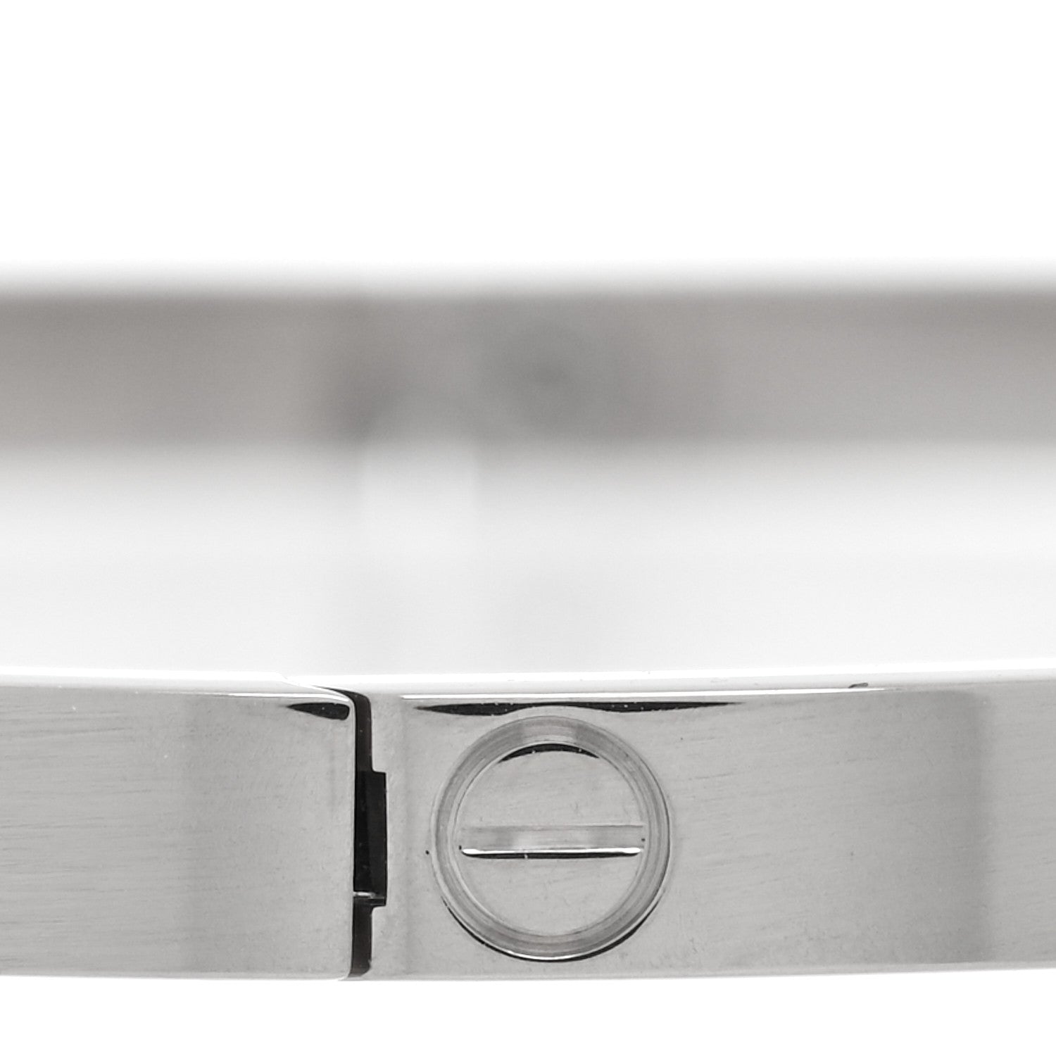 Cartier 18K White Gold Small LOVE Bracelet 20 7 of 8