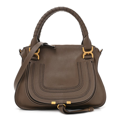 Chloe Calfskin Medium Marcie Satchel Army Green 1 of 9