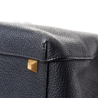 MCM Grained Calfskin Medium Milla Tote Phantom Grey 11 of 14