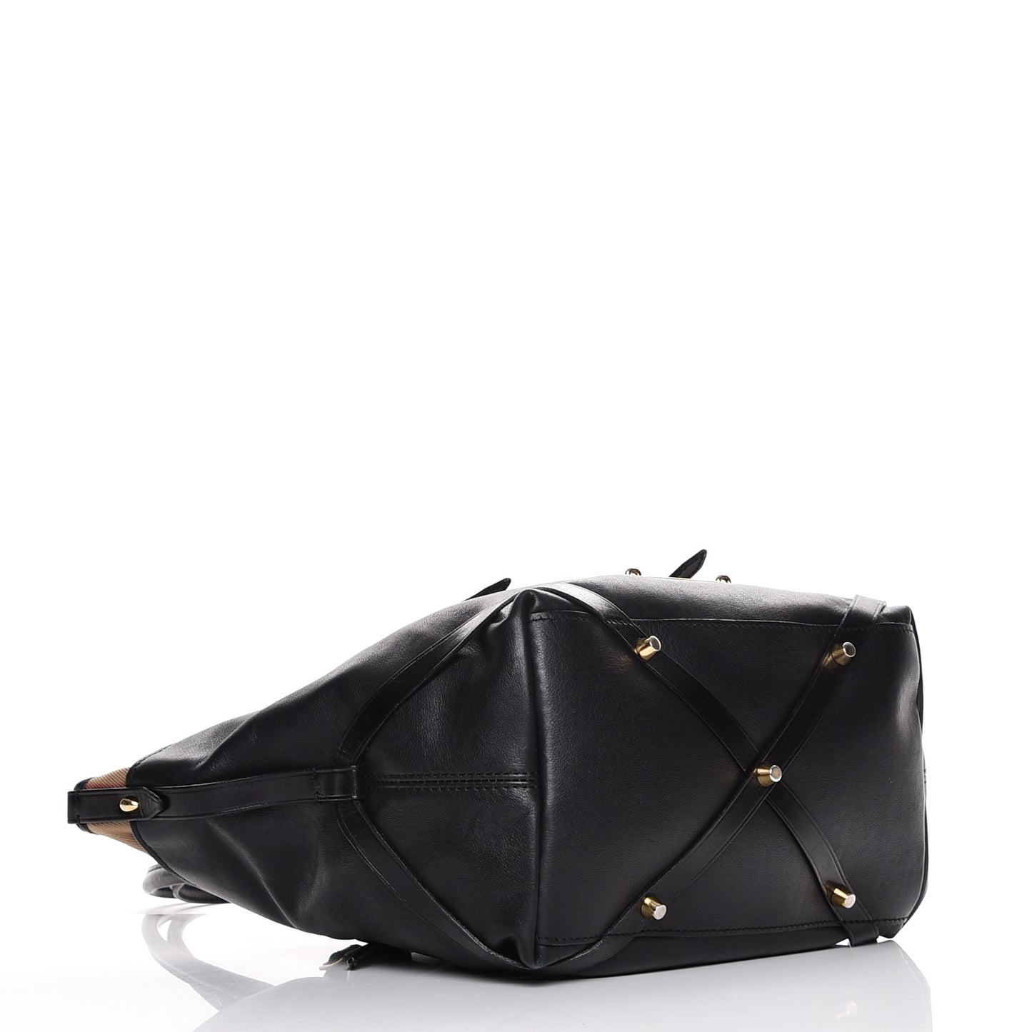 Calfskin House Check Small Salisbury Tote Black