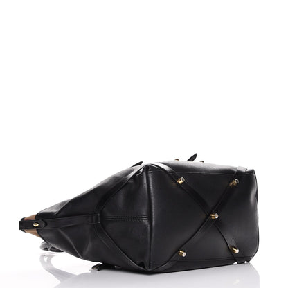 Burberry Calfskin House Check Small Salisbury Tote Black 4 of 19