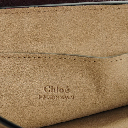 Chloe Suede Calfskin Studded Small Faye Shoulder Bag Dark Purple 6 of 8