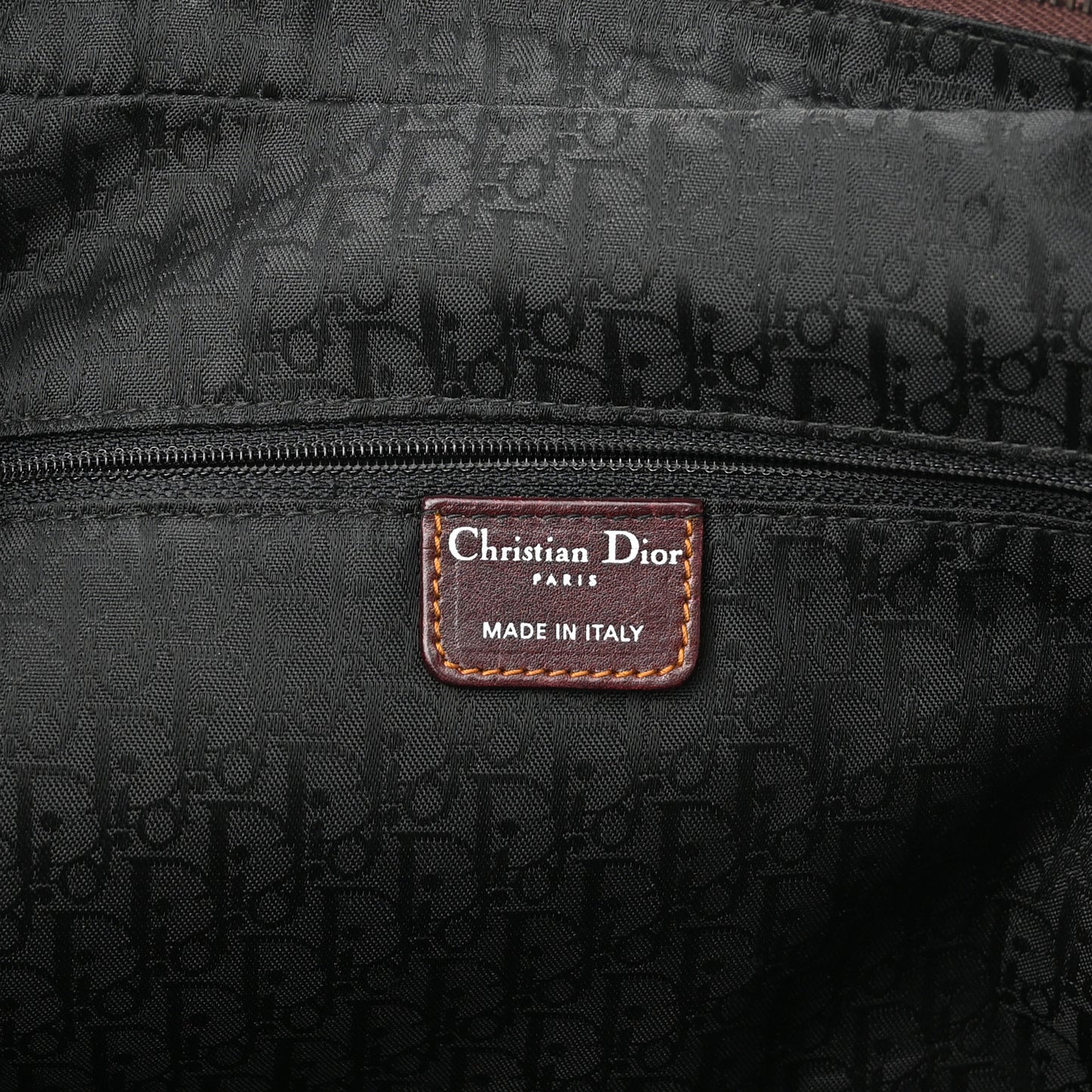 Suede Gaucho Double Saddle Bag Burgundy