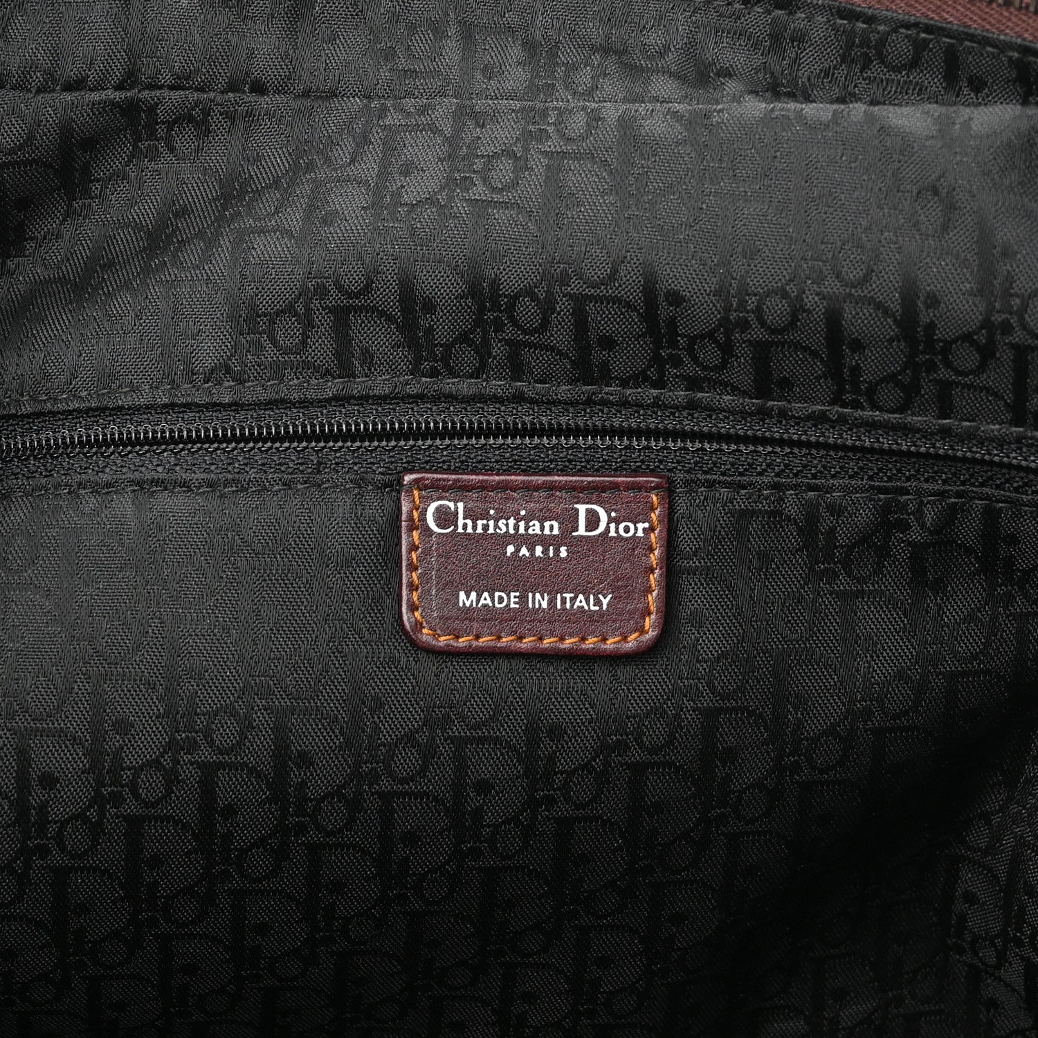 Christian Dior Suede Gaucho Double Saddle Bag Burgundy 6 of 10