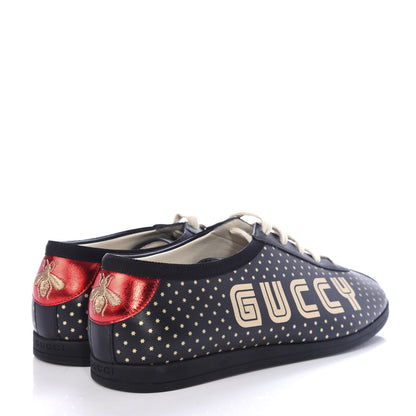 Gucci X SEGA Calfskin Guccy Mens Falacer Sneakers 6 Black 4 of 11