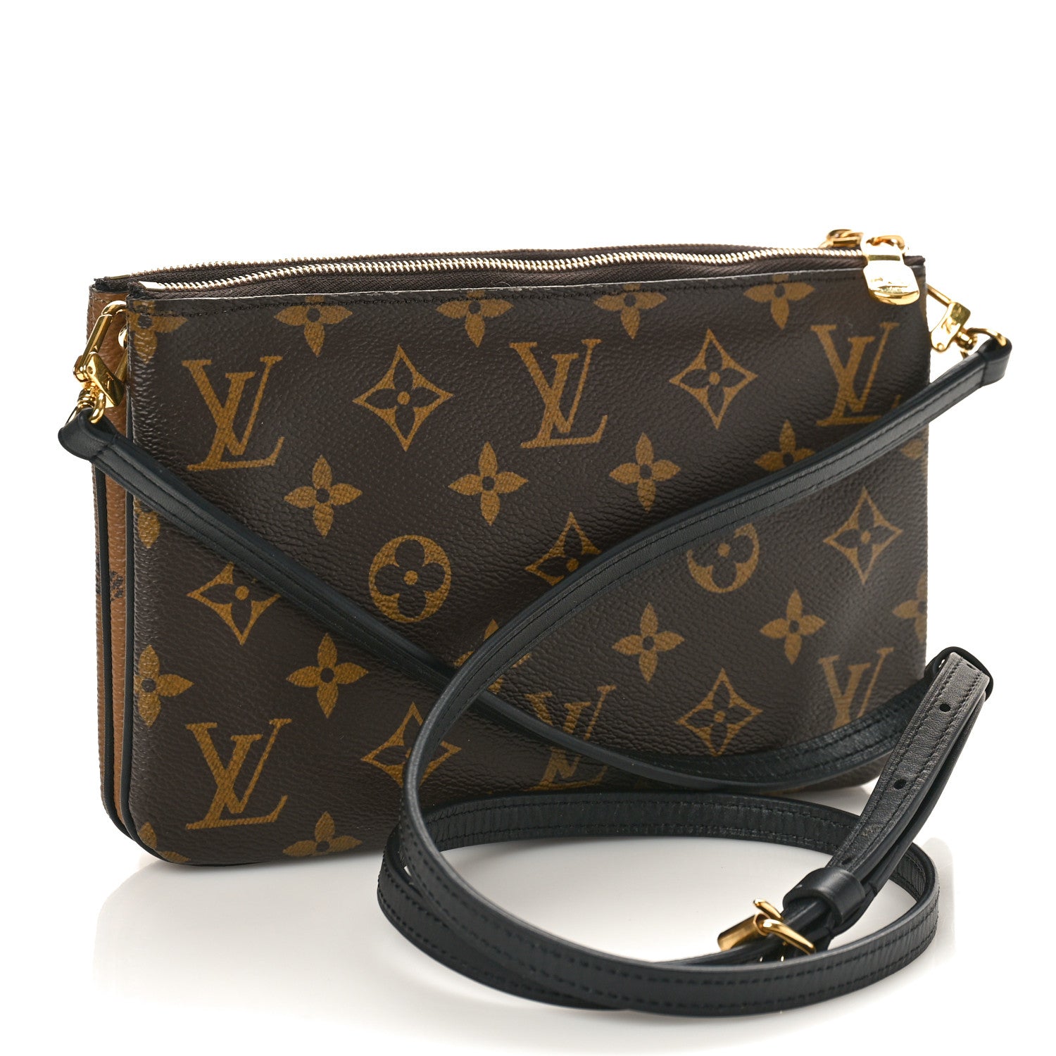 Louis Vuitton Reverse Monogram Giant Double Zip Pochette 2 of 8