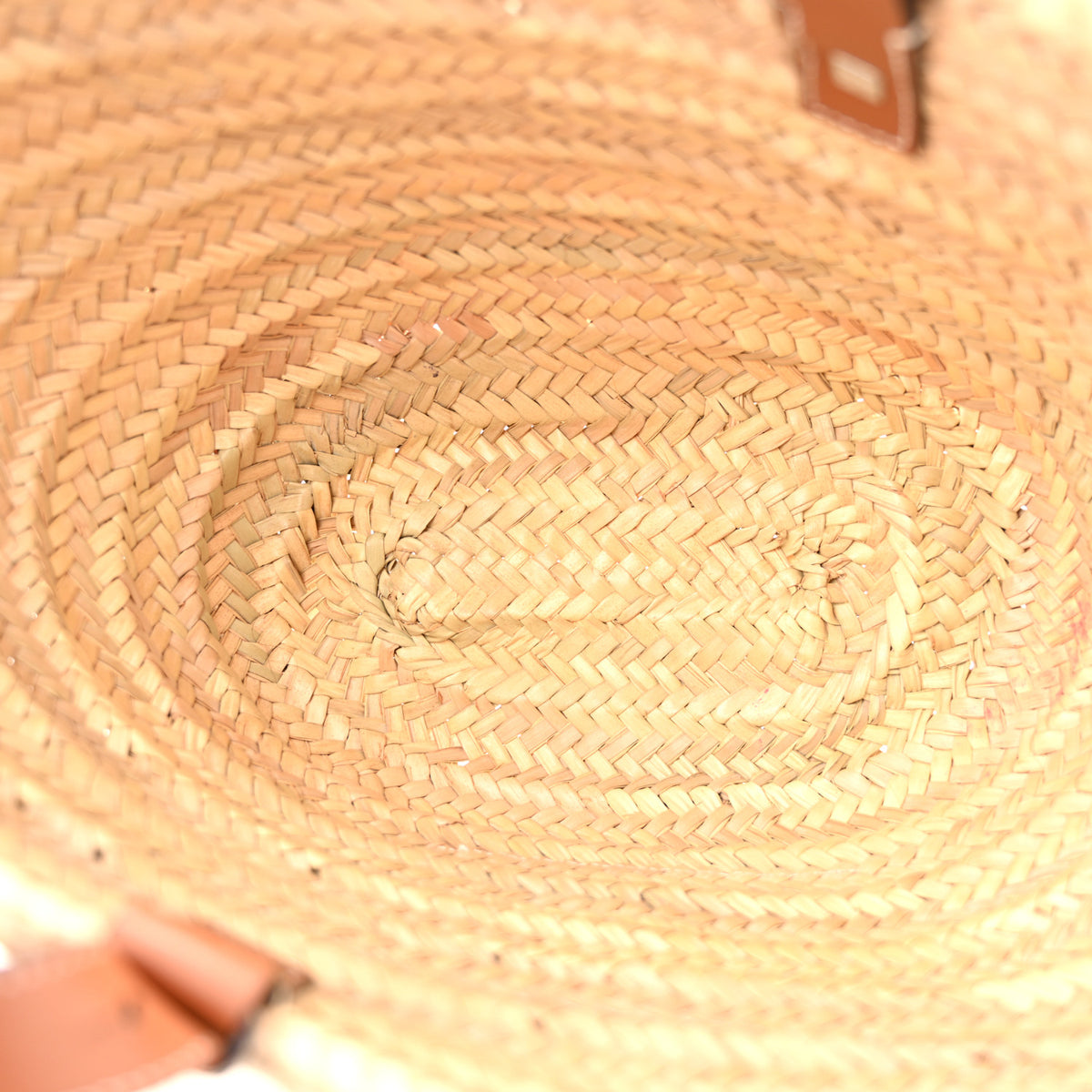 Raffia Basket Tote Bag Natural Tan