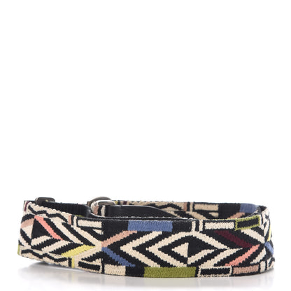 Valentino Garavani Canvas Native Couture Embroidered Rockstud Guitar Strap 2 of 4