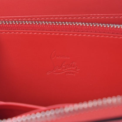 Christian Louboutin Calfskin Empire Panettone Spiked Zip Around Wallet Begonia 6 of 7