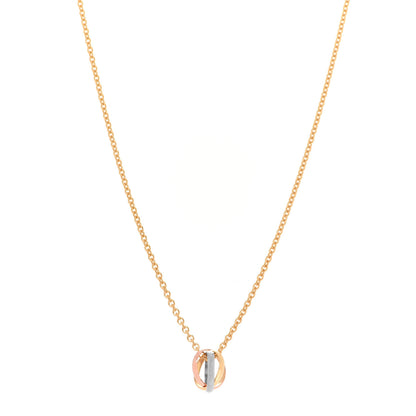 Cartier 18K Pink Yellow White Gold Baby Trinity Pendant Necklace 1 of 5