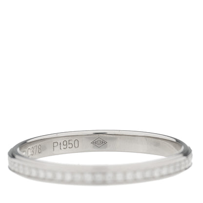 Cartier Platinum Diamond 2.3mm D'Amour Wedding Band Ring 51 5.75 3 of 5