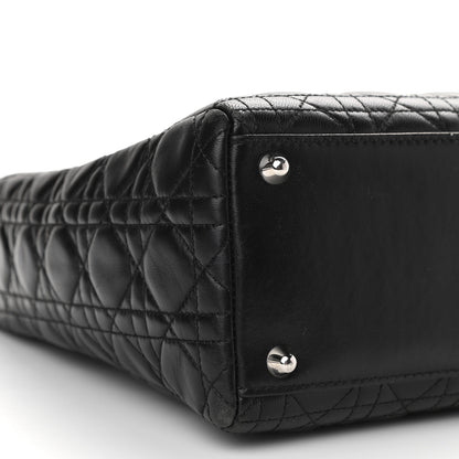 Christian Dior Lambskin Cannage Large Lady Dior Black 8 of 18
