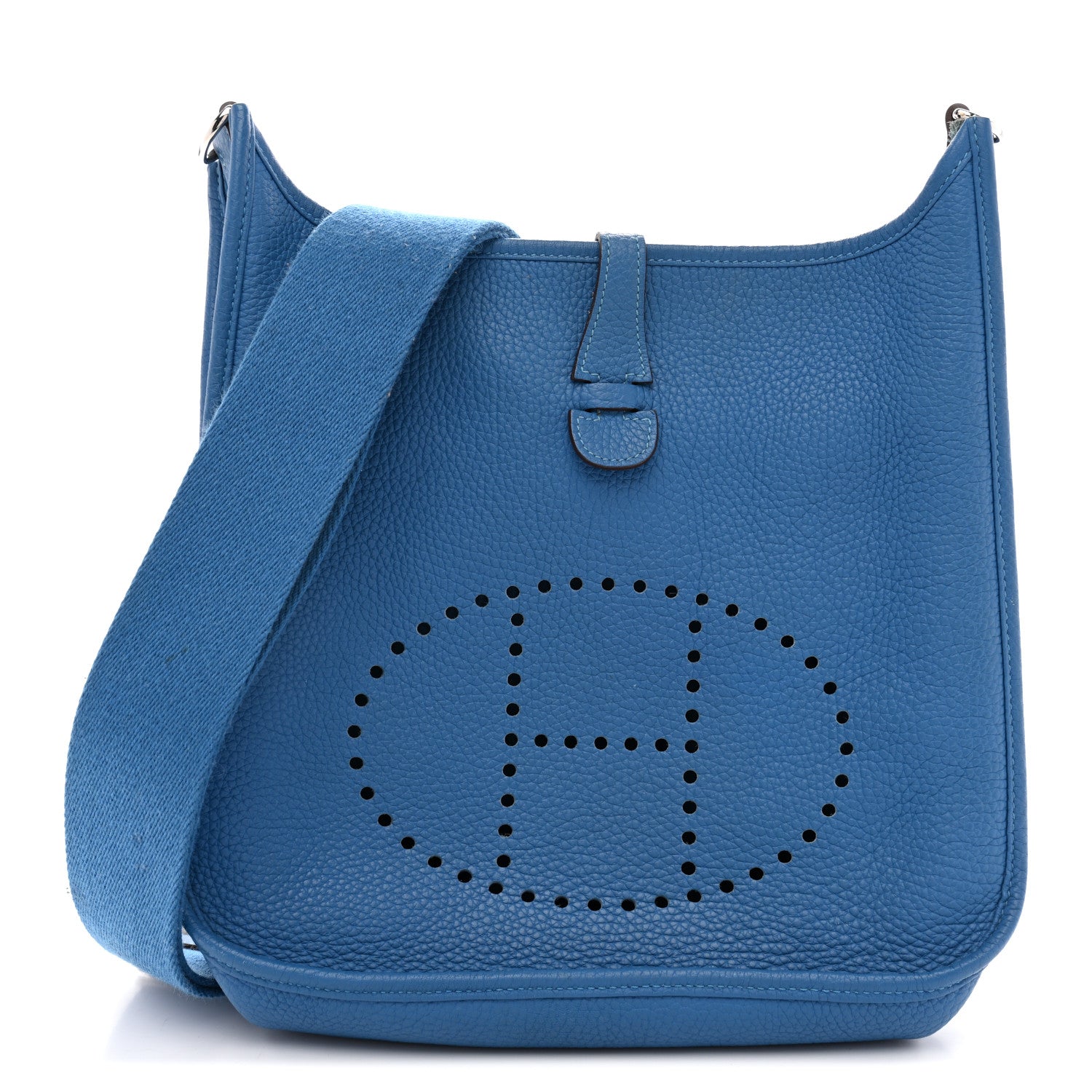 Hermes Taurillon Clemence Amazone Evelyne III PM Mykonos White 1 of 12