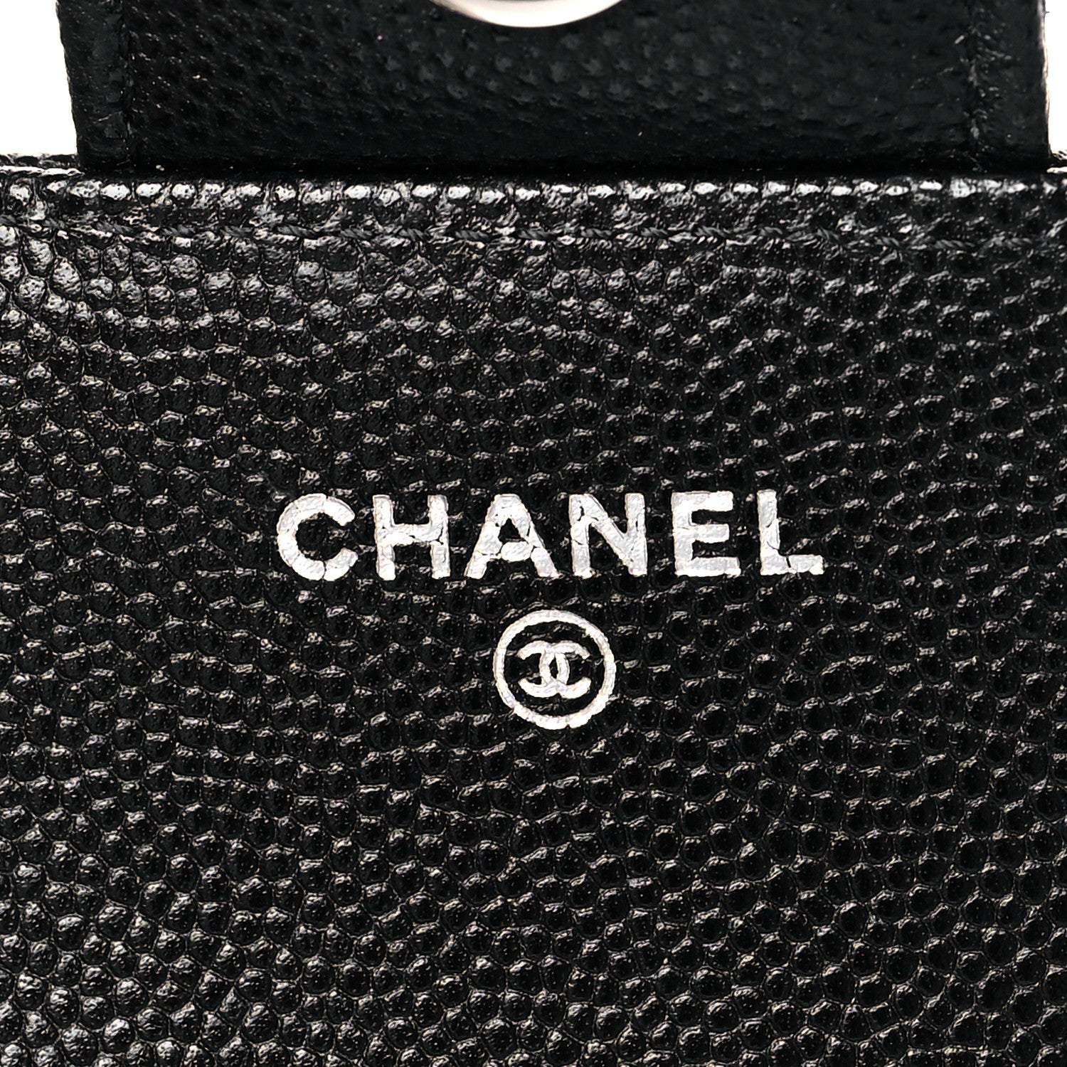 Chanel Caviar Quilted Glasses Case With Chain Black 6 of 12