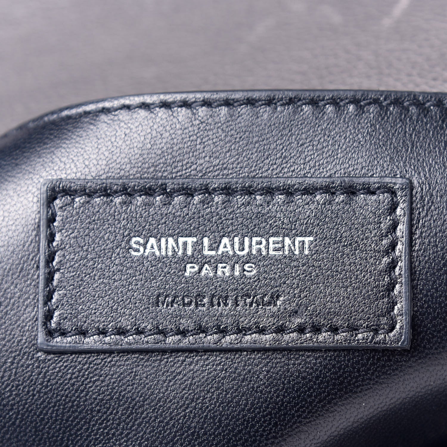 Saint Laurent Sheepskin Matelasse Chevron Monogram Large College Satchel Dark Anthracite 7 of 10