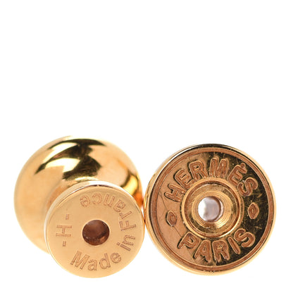 Hermes Gold Lacquered Pop H Earrings Black 4 of 7