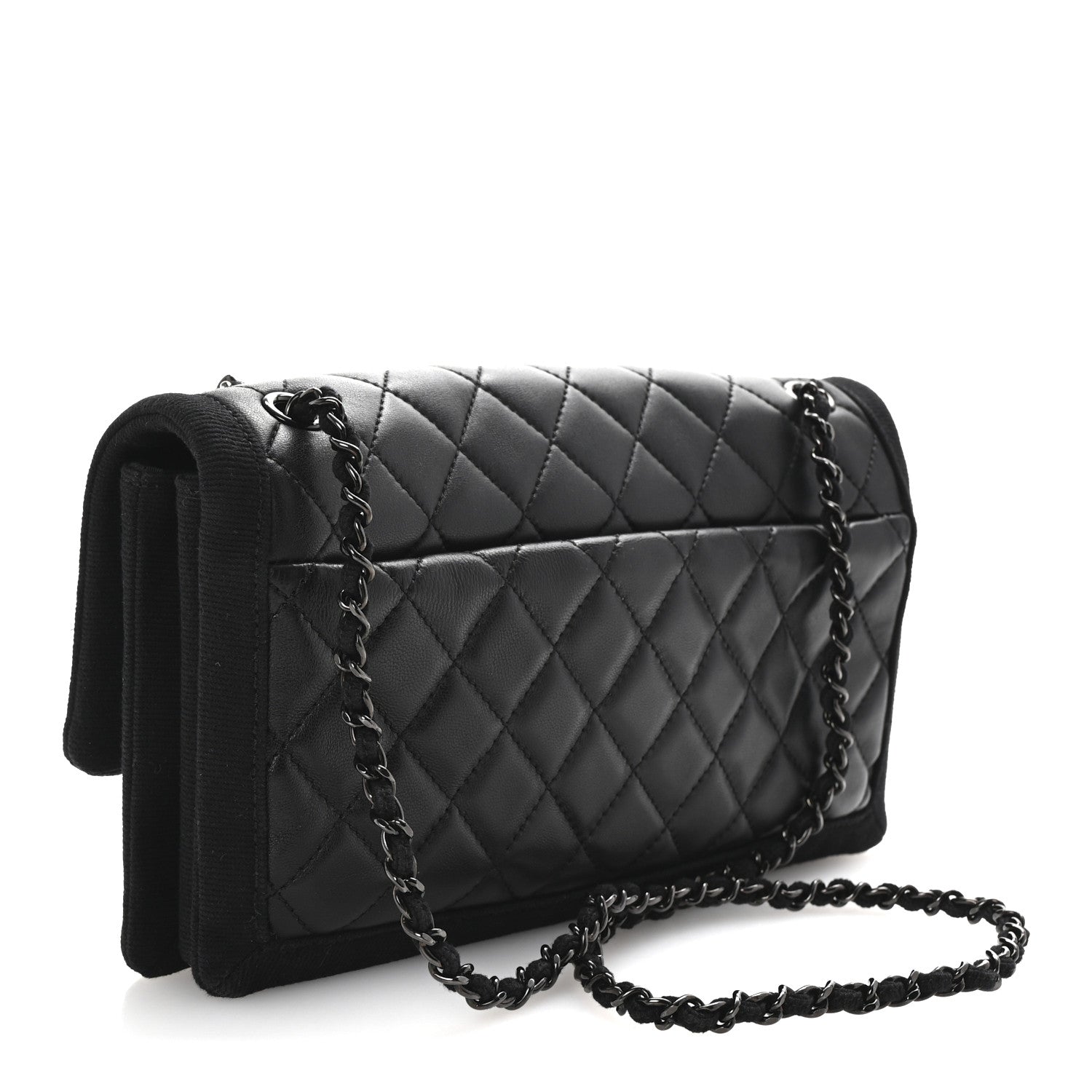 Chanel Lambskin Grosgrain Quilted Flap Black 3 of 10