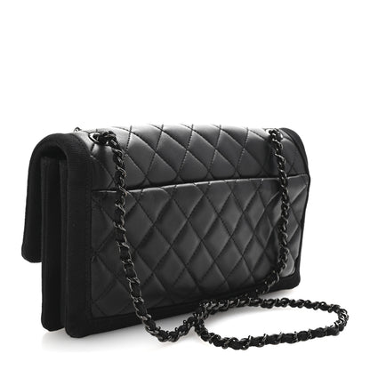Chanel Lambskin Grosgrain Quilted Flap Black 3 of 10