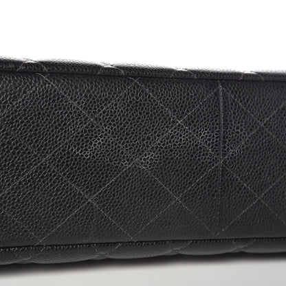 Chanel Caviar Quilted Jumbo Single Flap Black 10 of 17