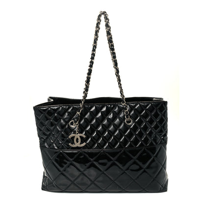 Chanel Vinyl Quilted Large In The Business Tote Black 1 of 10