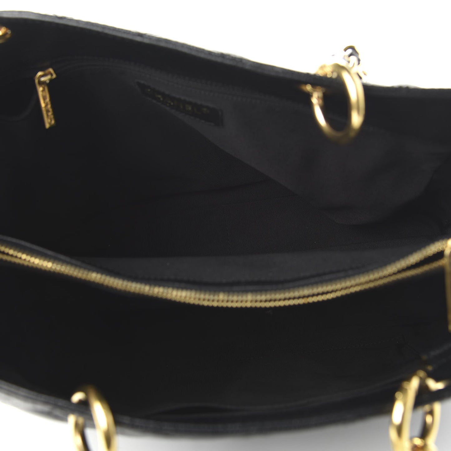Caviar Quilted Grand Shopping Tote GST Black