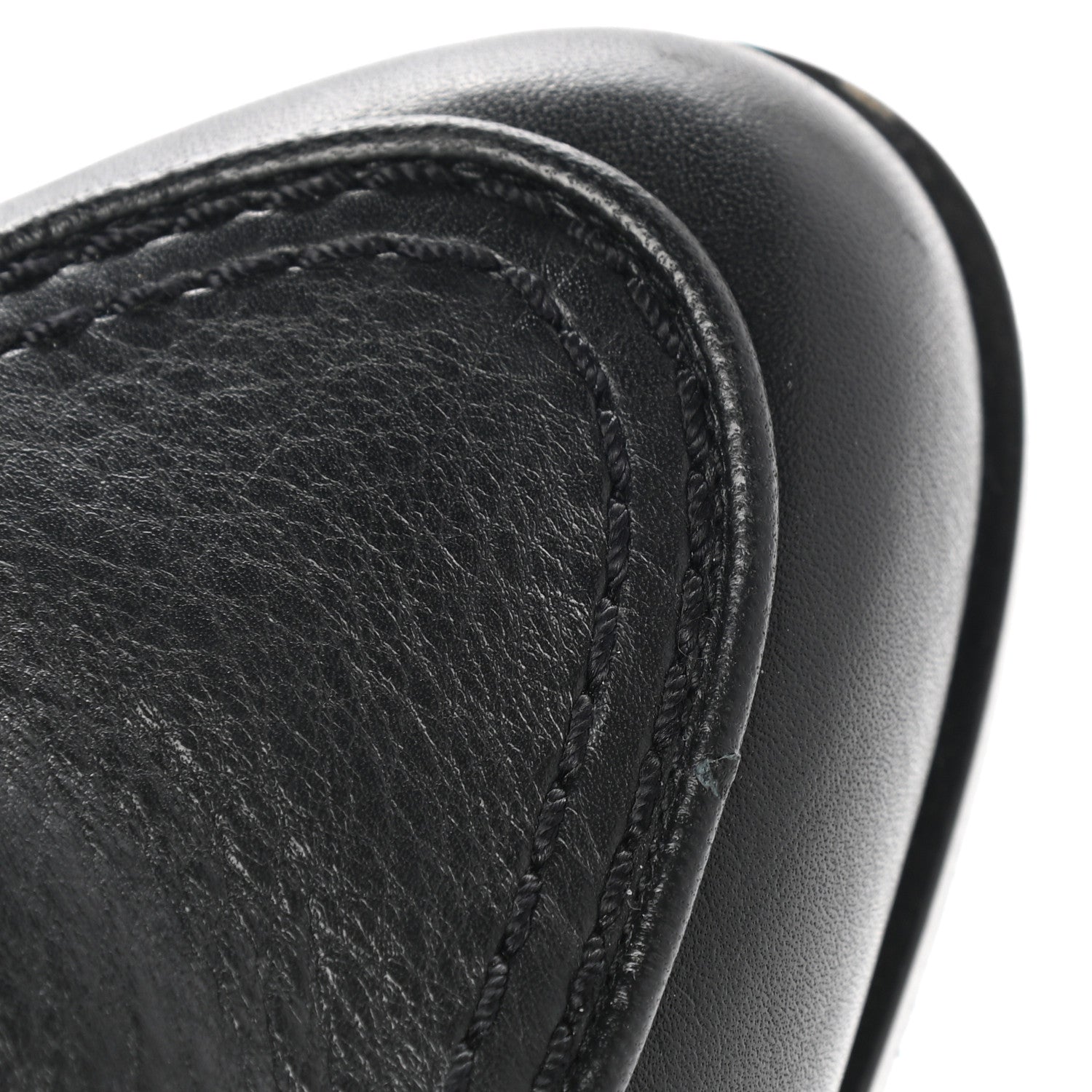 Chanel Calfskin CC Mocassin Loafers 36.5 Black 10 of 11