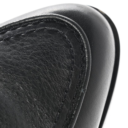 Chanel Calfskin CC Mocassin Loafers 36.5 Black 10 of 11