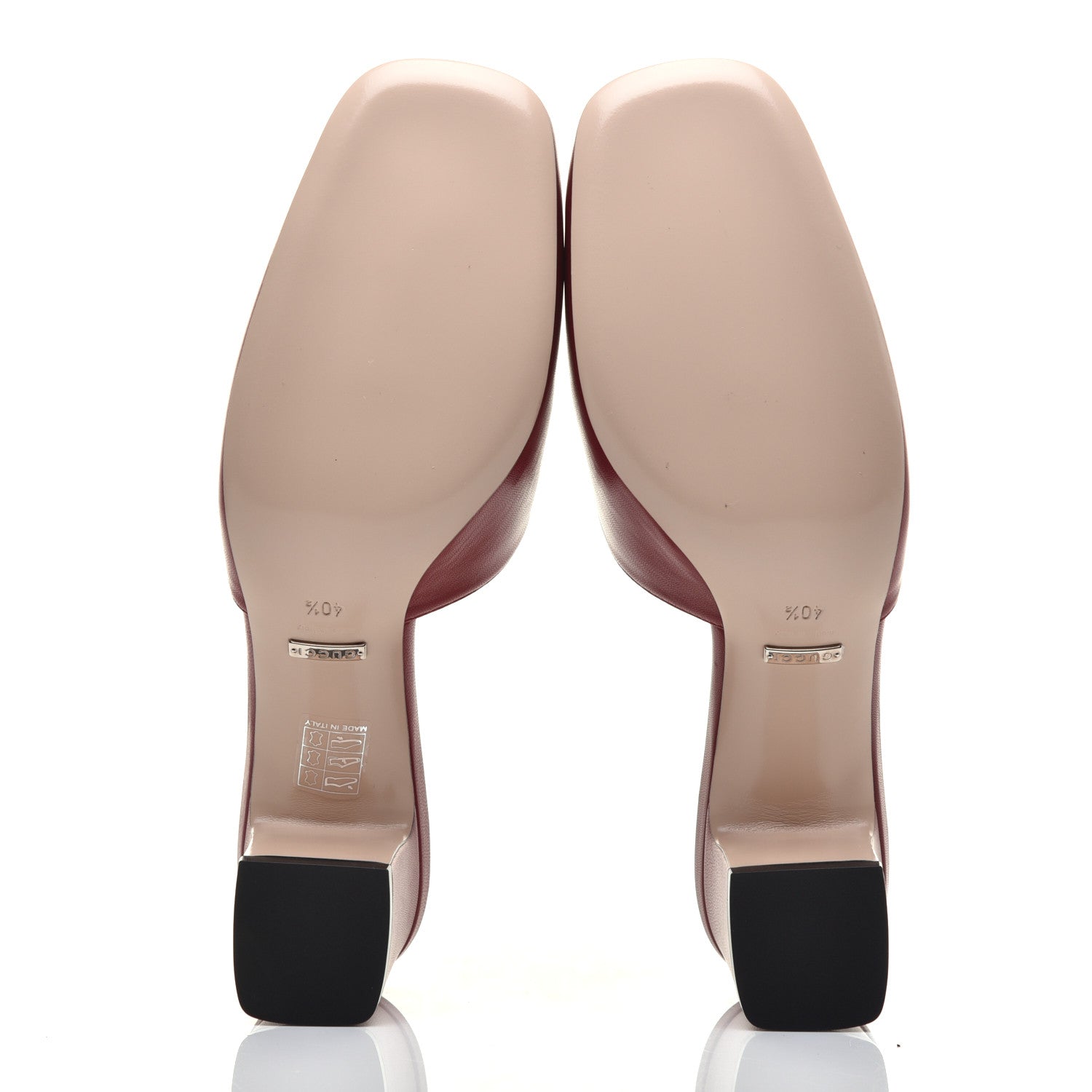 Gucci Malaga Kid Crystal Square G Madelyn Mules 40.5 Romantic Cerise 5 of 9