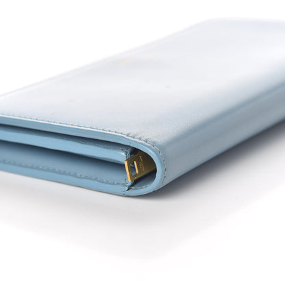 Saint Laurent Calfskin Classic Large Marquage Flap Wallet Blue 11 of 16