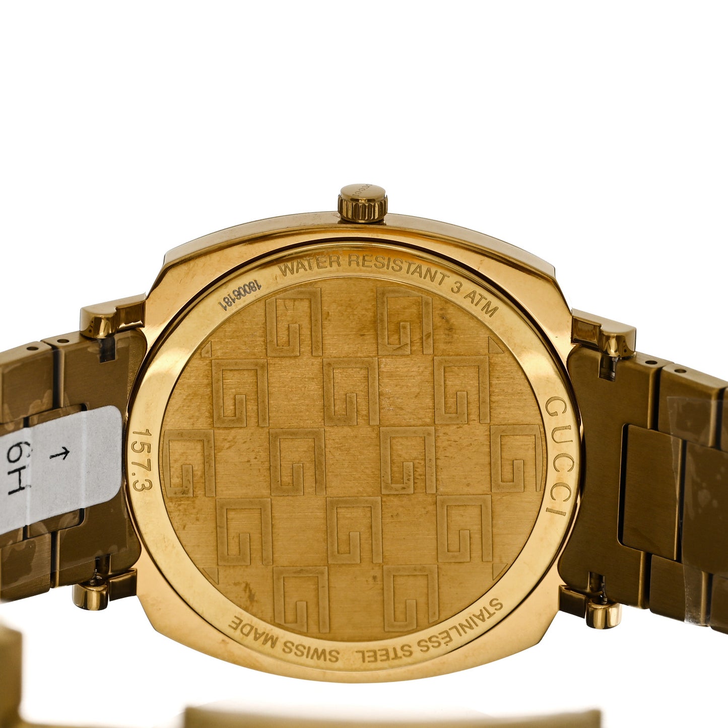 Stainless Steel 38mm Grip Quartz Watch Gold