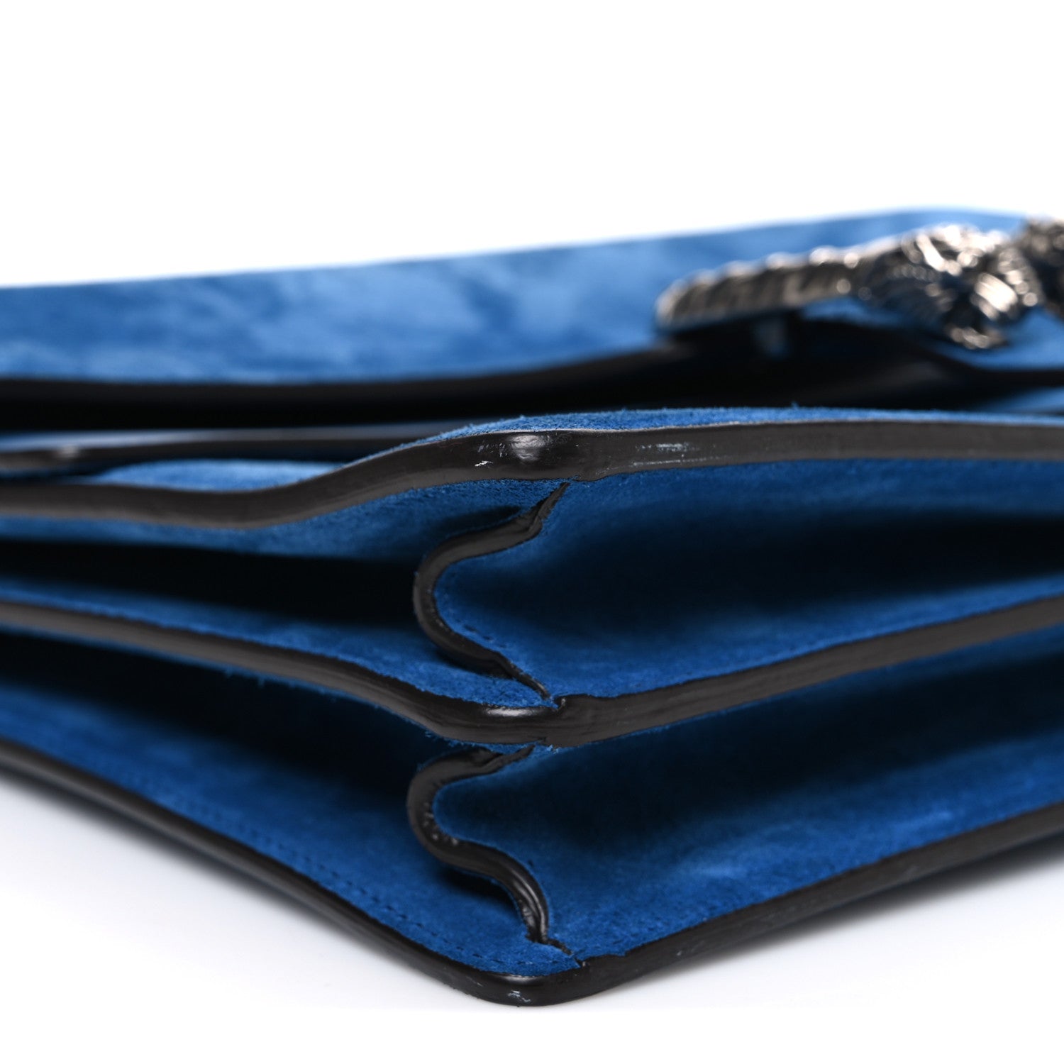 Gucci Suede Medium Dionysus Shoulder Bag Blue 9 of 11