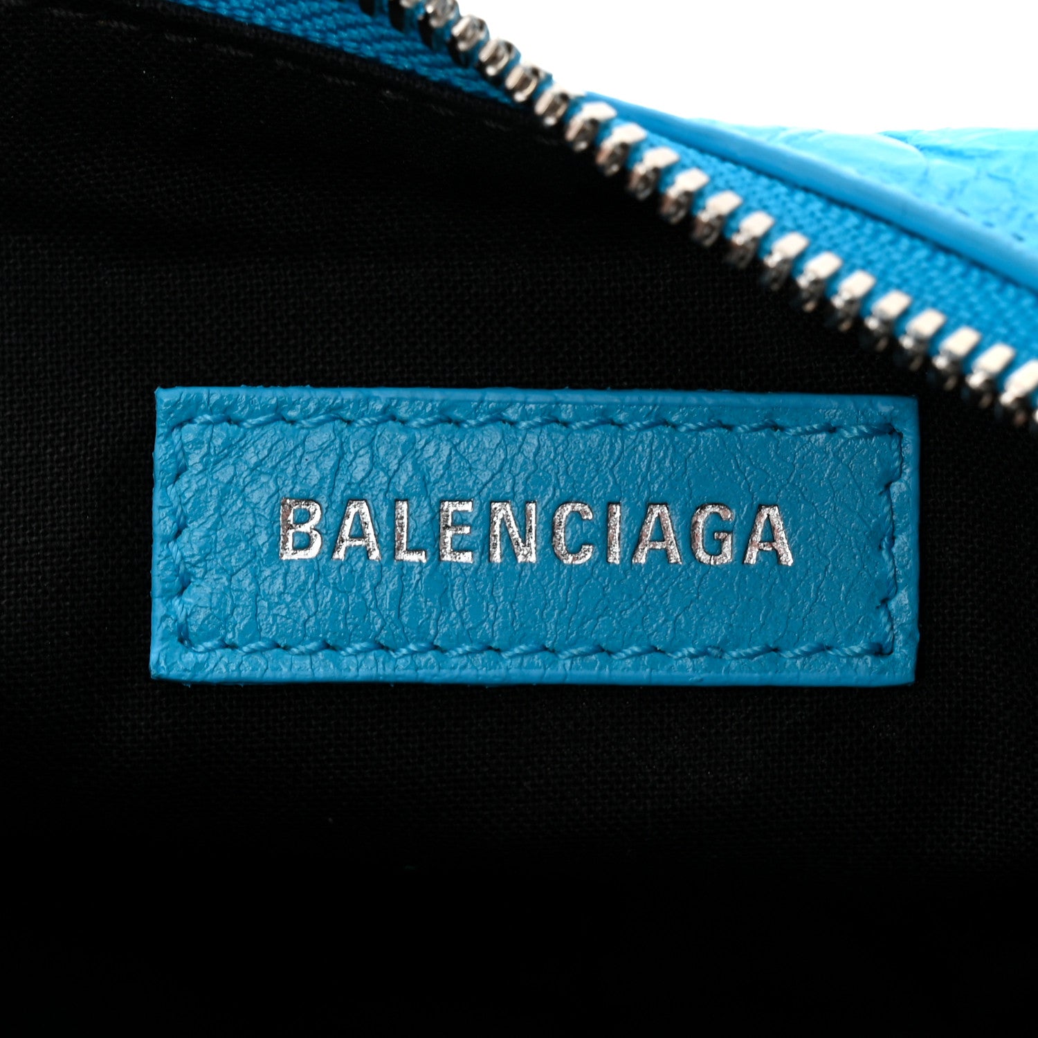 Balenciaga Agneau Arena Le Cagole Shoulder Bag XS Cyan 7 of 11