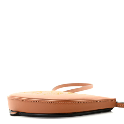 Loewe Buffed Calfskin Logo Embossed Small Heel Pouch Tan 15 of 15