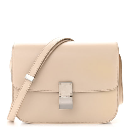 Celine Calfskin Medium Classic Box Flap Bag Cream 1 of 12