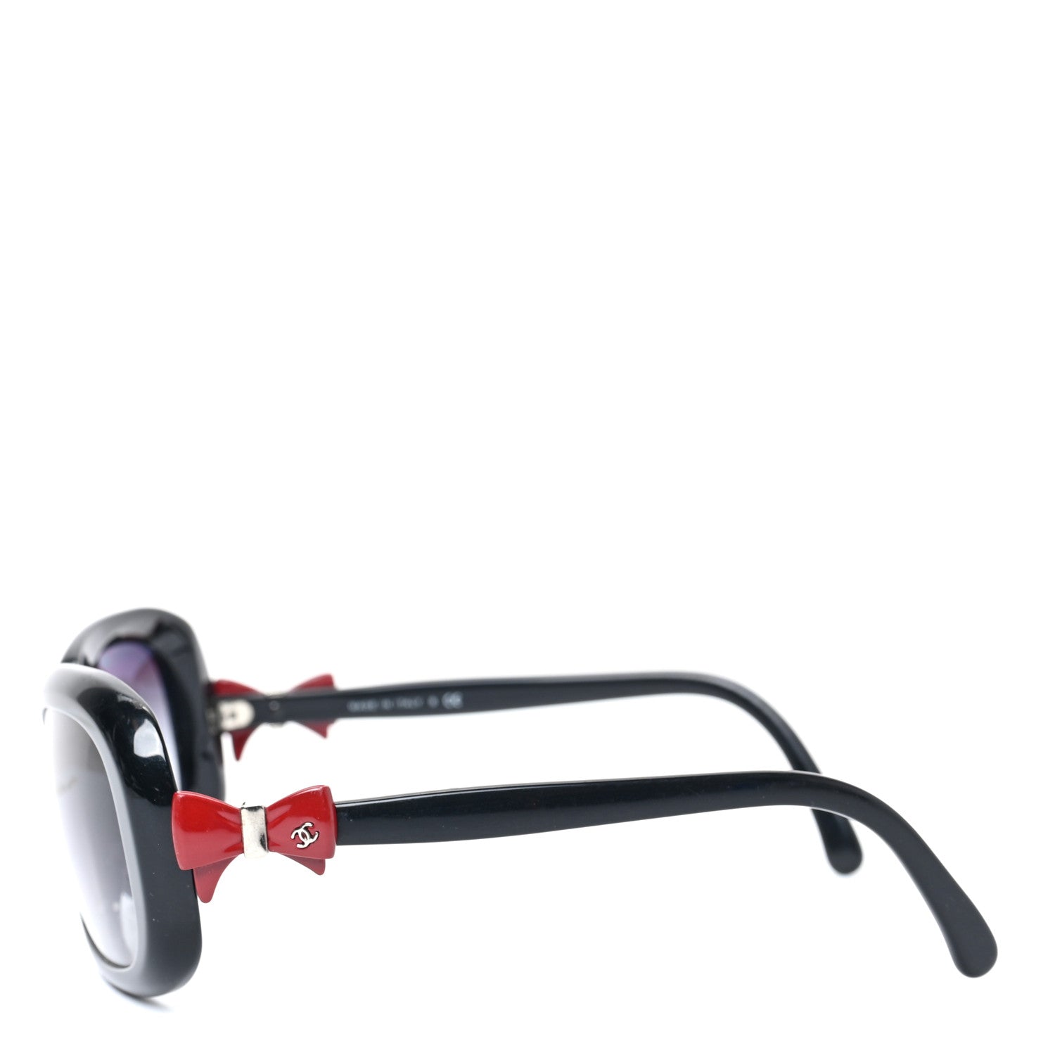 Chanel Acetate CC Bow Sunglasses 5171 Black Red 3 of 6