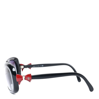 Chanel Acetate CC Bow Sunglasses 5171 Black Red 3 of 6