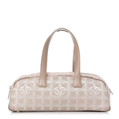 Chanel Nylon Travel Bowler Beige 1 of 9