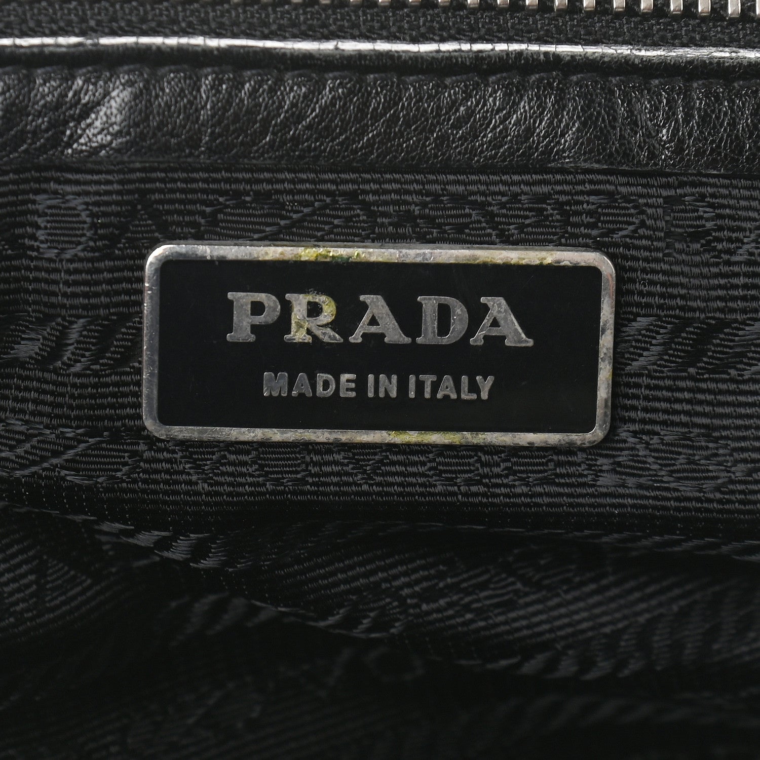 Prada Royal Calf Easy Foldover Pushlock Satchel Black 6 of 12