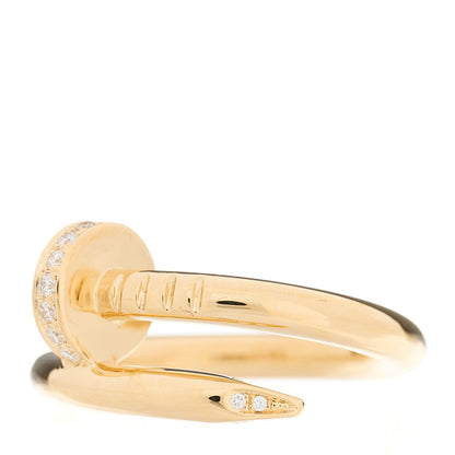 Cartier 18K Yellow Gold Diamond Juste Un Clou Ring 49 4.75 3 of 5
