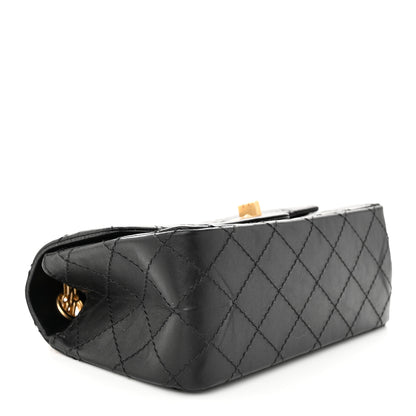 Chanel Aged Calfskin Quilted 2.55 Reissue Mini Flap Black 4 of 11