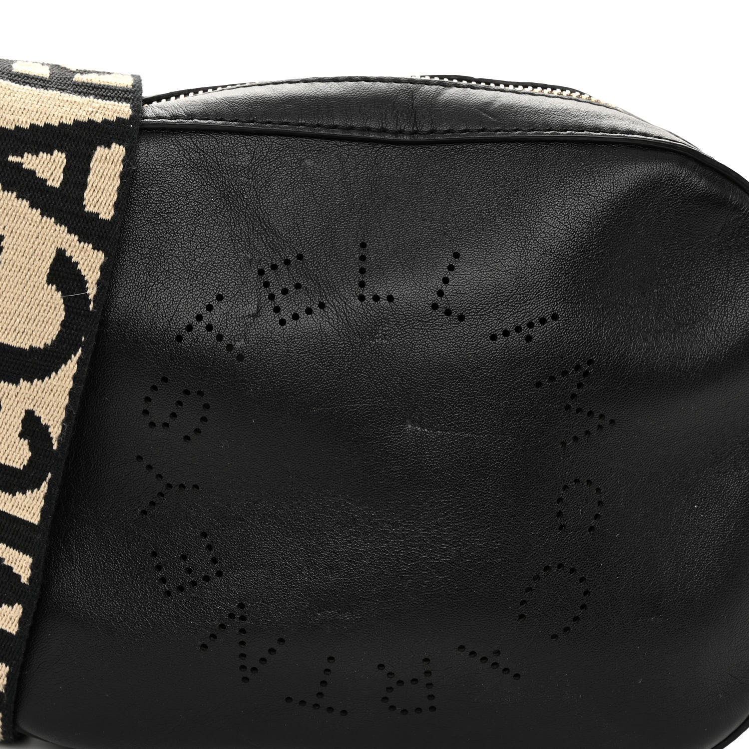 Stella McCartney Eco Alter Nappa Perforated Logo Mini Bag Black 7 of 9