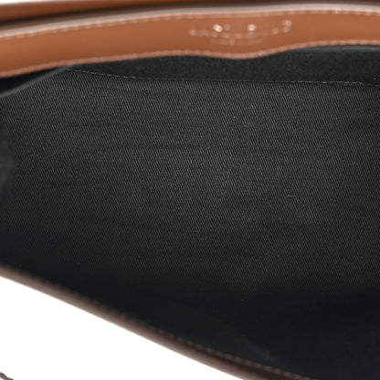 Jacquemus Patent Calfskin Le Capri Messenger Clutch Midnight Brown 11 of 11