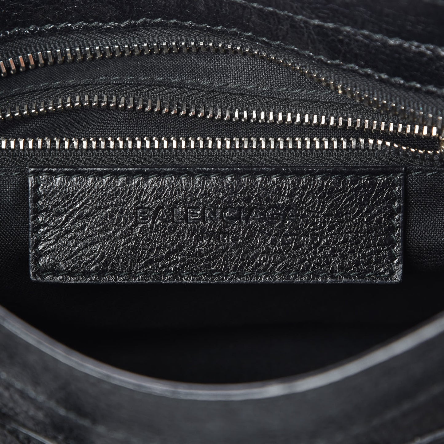 Agneau Classic Silver Hardware Mini City Black