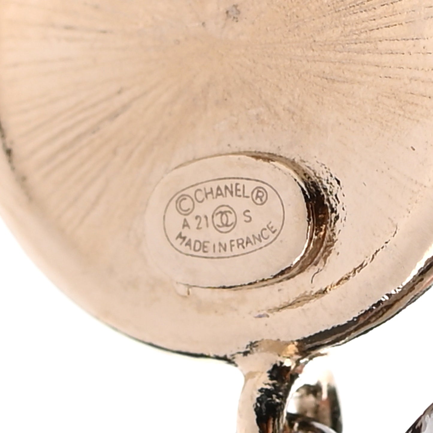 Crystal CC No 5 Perfume Bottle Drop Earrings Gold Silver