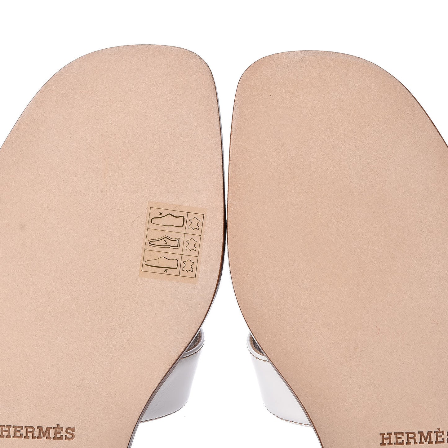 Box Calfskin Oran Sandals 37 White
