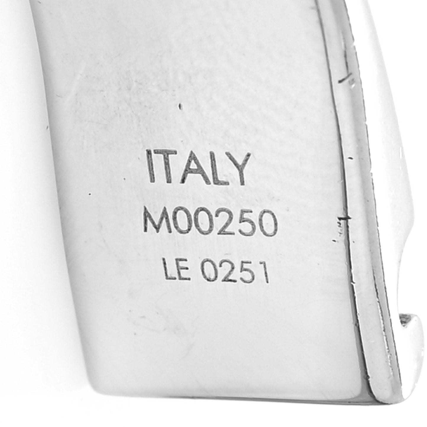 Brass Palladium Plated Nanogram Cuff M Silver